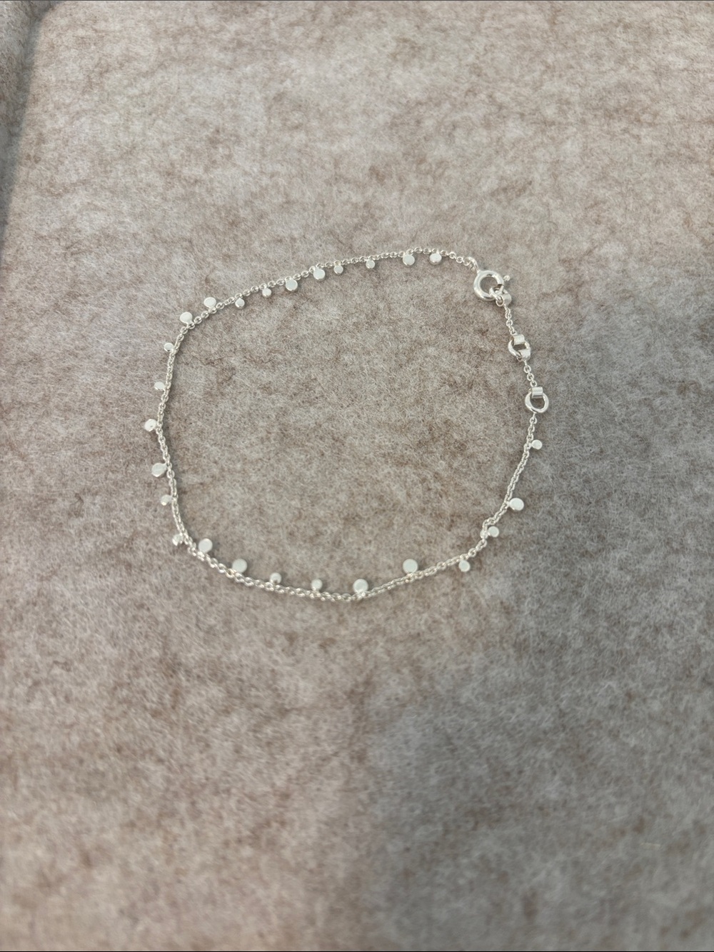 & Other Stories Silver Dot Charm Bracelet